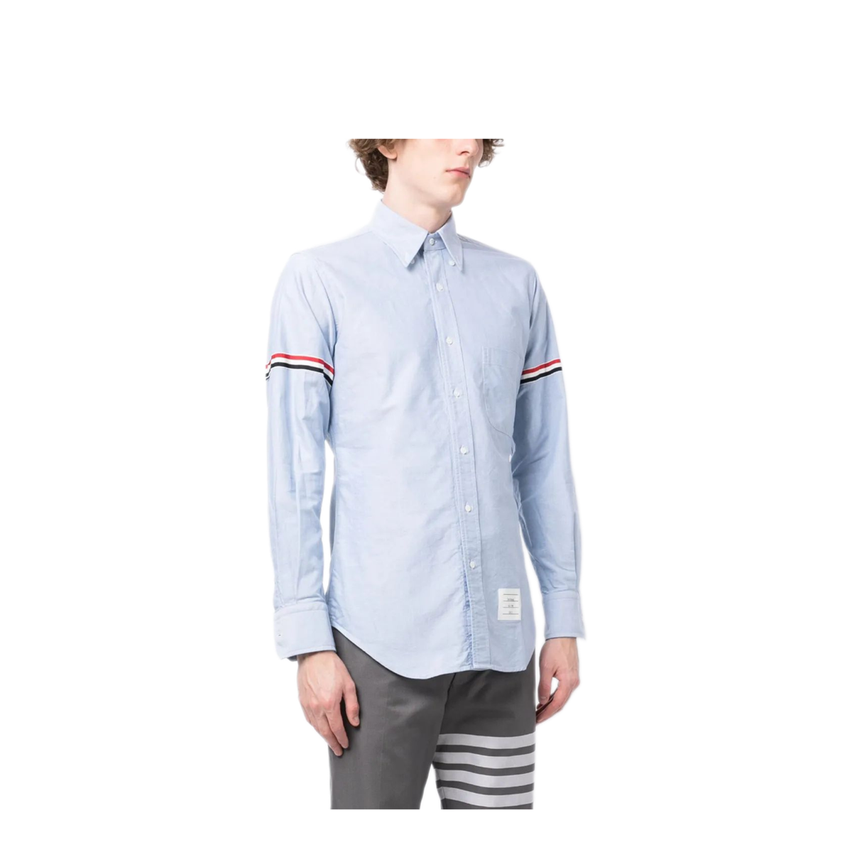 Oxford Classic Armband Shirt - Light Blue - Image 2