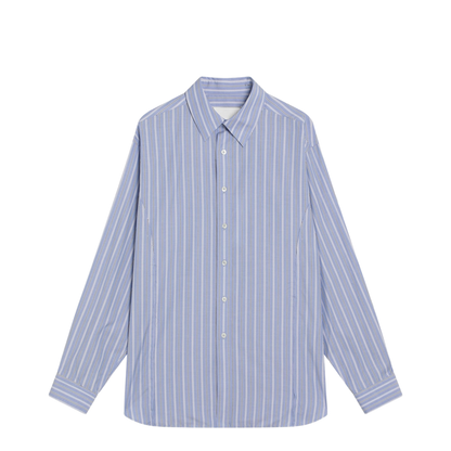 Blue Cotton Pattern Shirt - Image 1