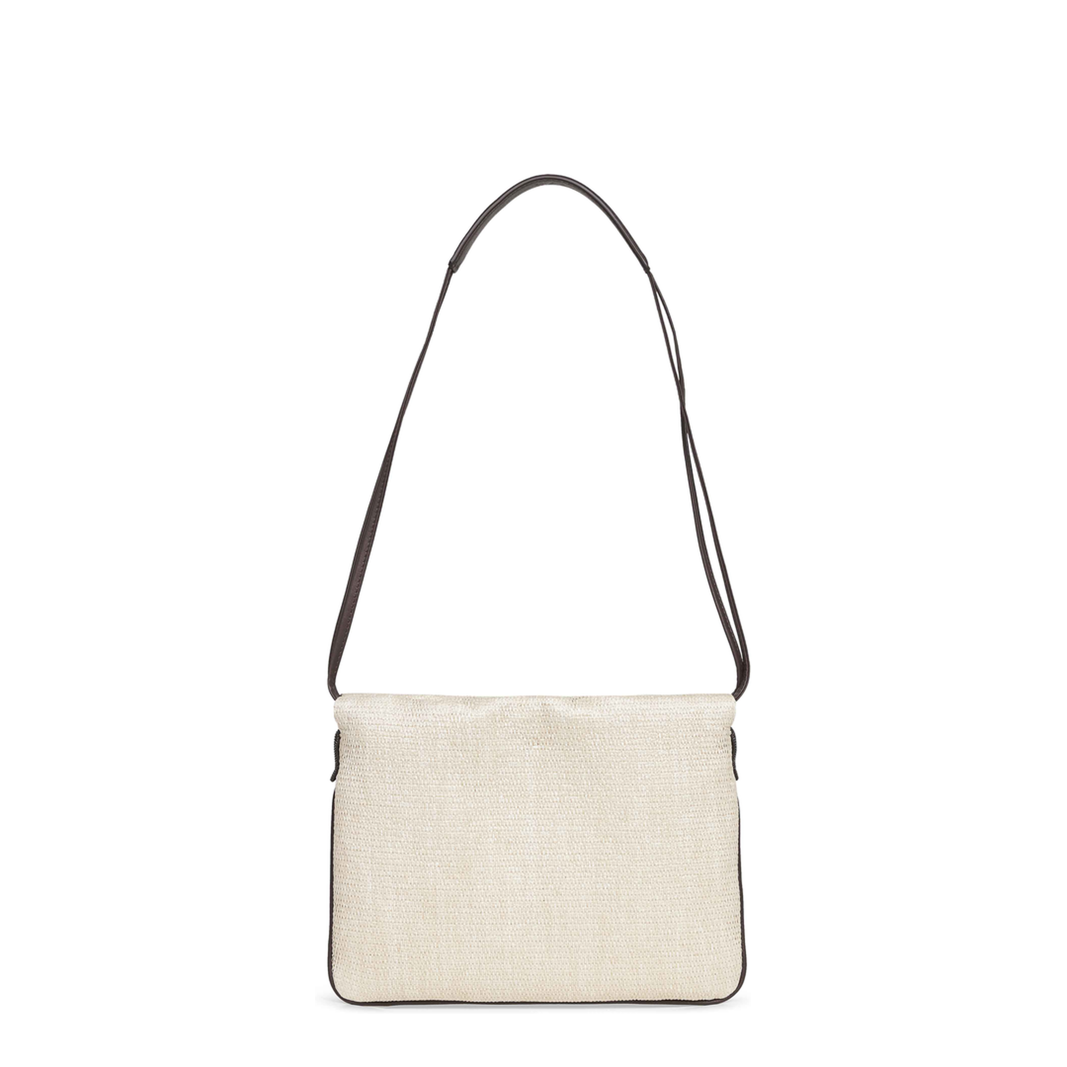 Canvas Shoulder Bag - Beige - Image 3