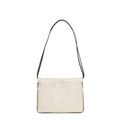 Canvas Shoulder Bag - Beige - Image 3