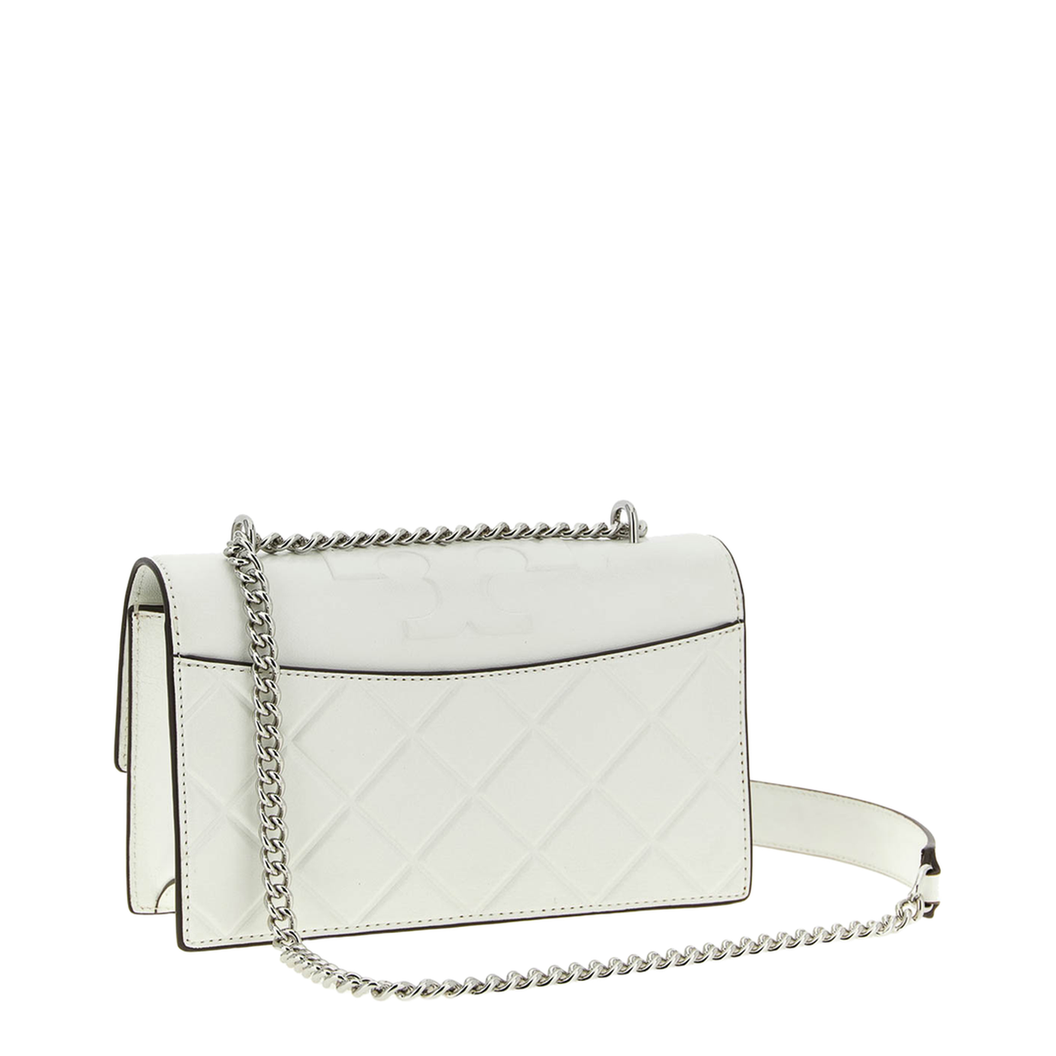 Fleming Small Leather Shoulder Bag - Blanc - Image 2