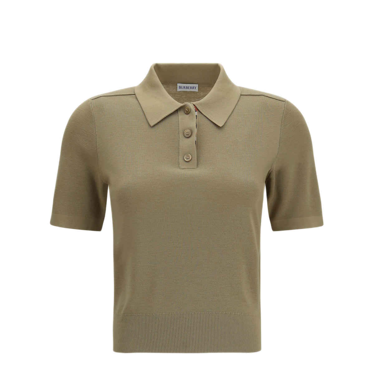 Knit Polo With Check Trim - Image 1