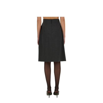 Wool Midi Skirt - Image 3