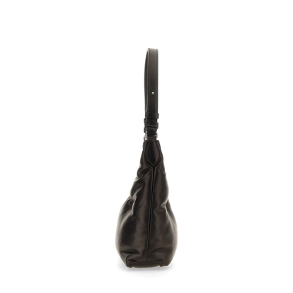 Glam Slam Small Lambskin Hobo Bag - Black - Image 4