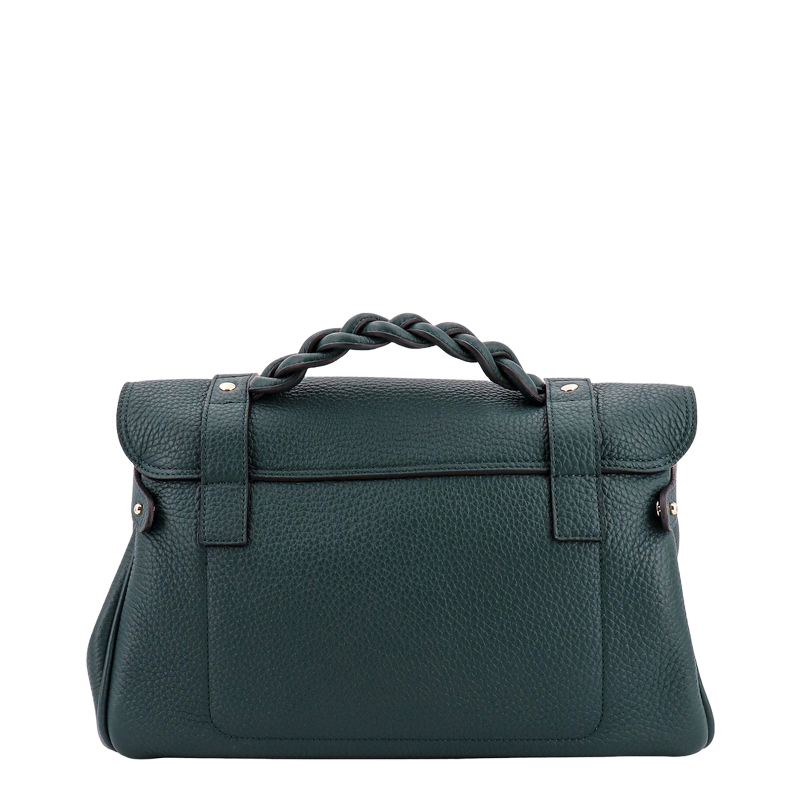 Alexa Heavy Green Leather Handbag - Image 5