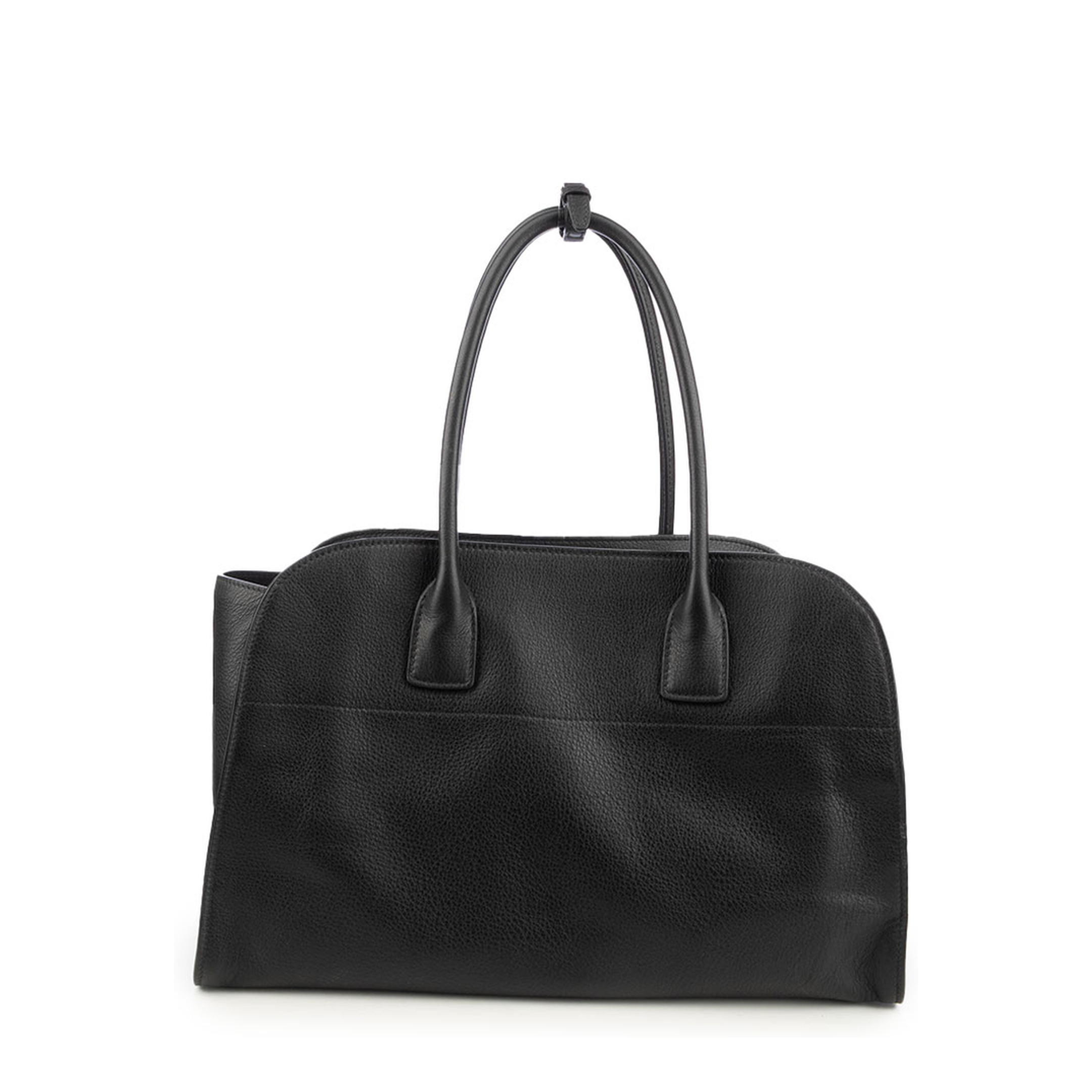 Large Calfskin Tote - Black - Image 3