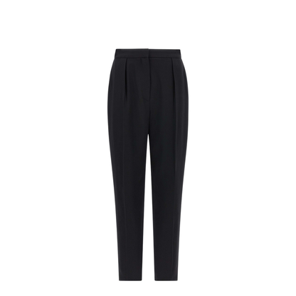 High Waist Tailored Grain De Poudre Pants - Image 5