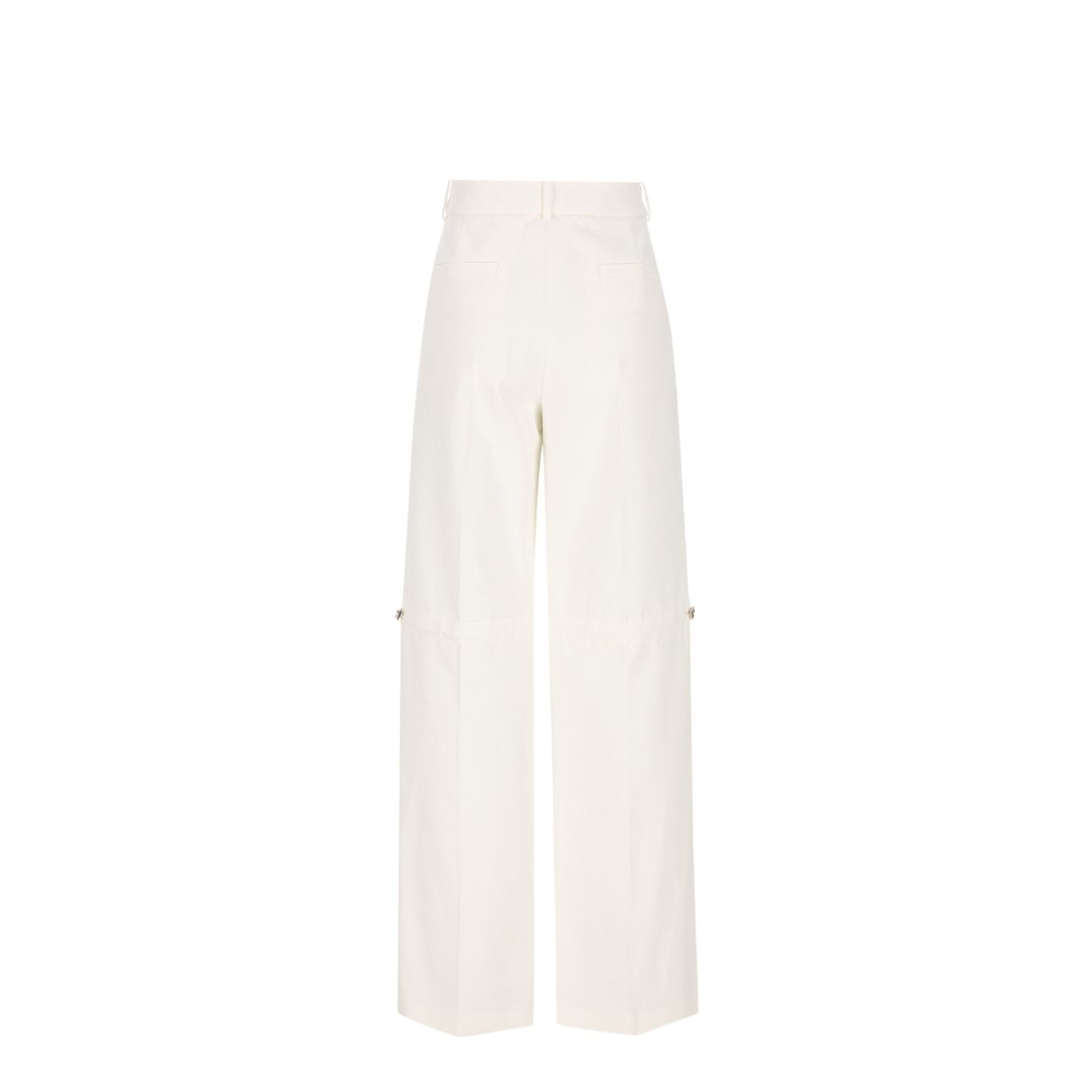 White Cotton Trousers - Image 2