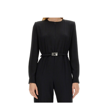 Viscose Jumpsuit with Belt - Image 4