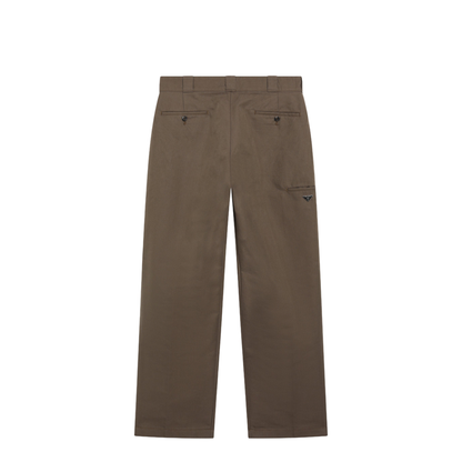 Brown technical canvas trousers - Image 2