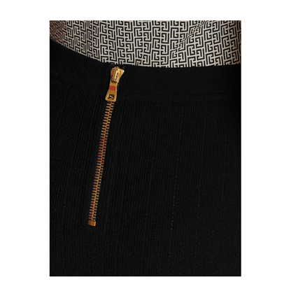 Knit Skirt with Buttons - Image 2