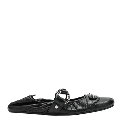 City Ballerina in Black/Silver - Image 1
