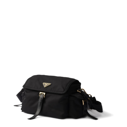 Explore Medium Re-Nylon Shoulder Bag with Flap - Image 3