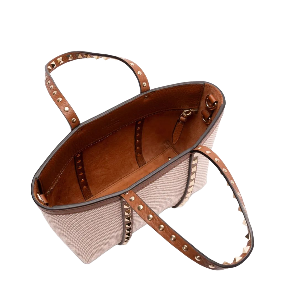 Rockstud Medium Canvas Handbag - Two Tone - Image 3