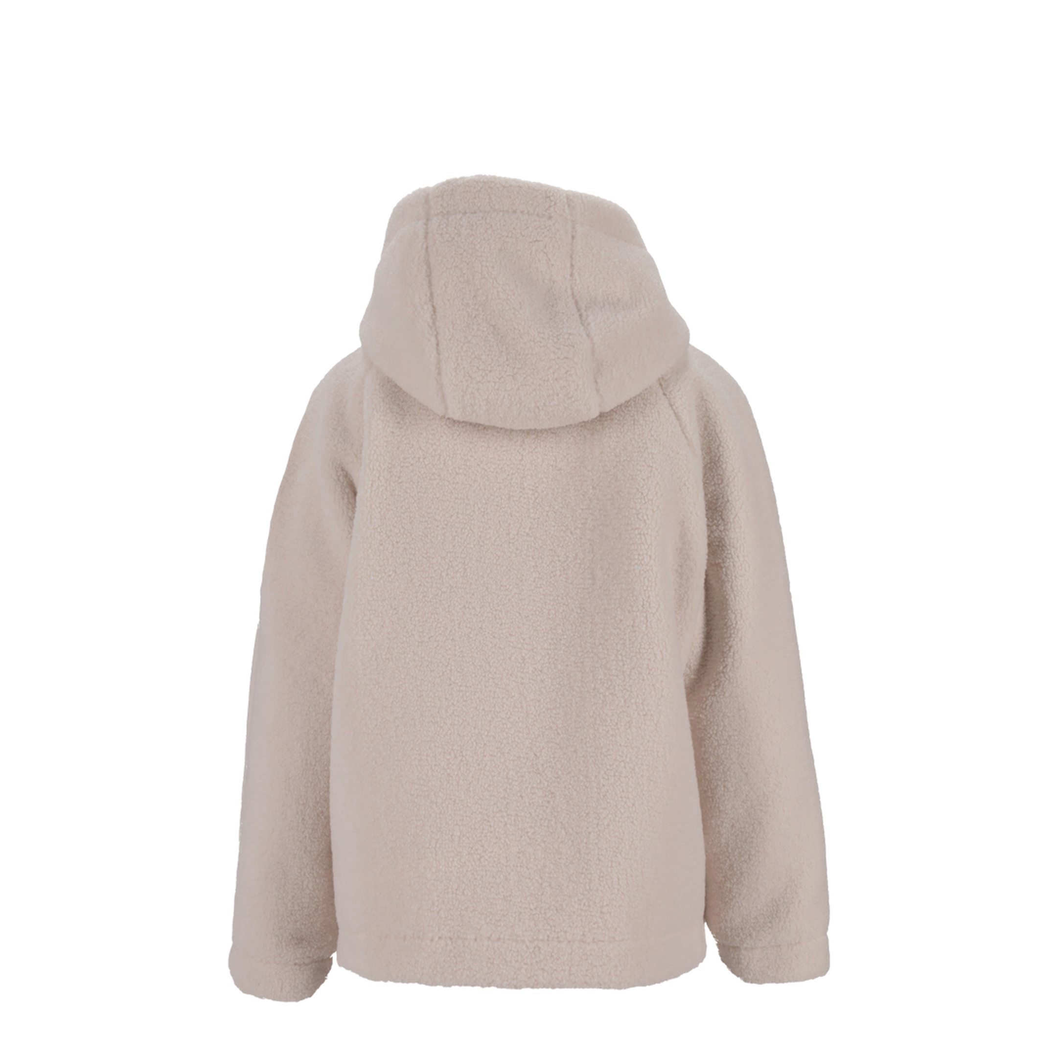 White Yushan Reversible Teddy Short Padded Jacket - Image 4