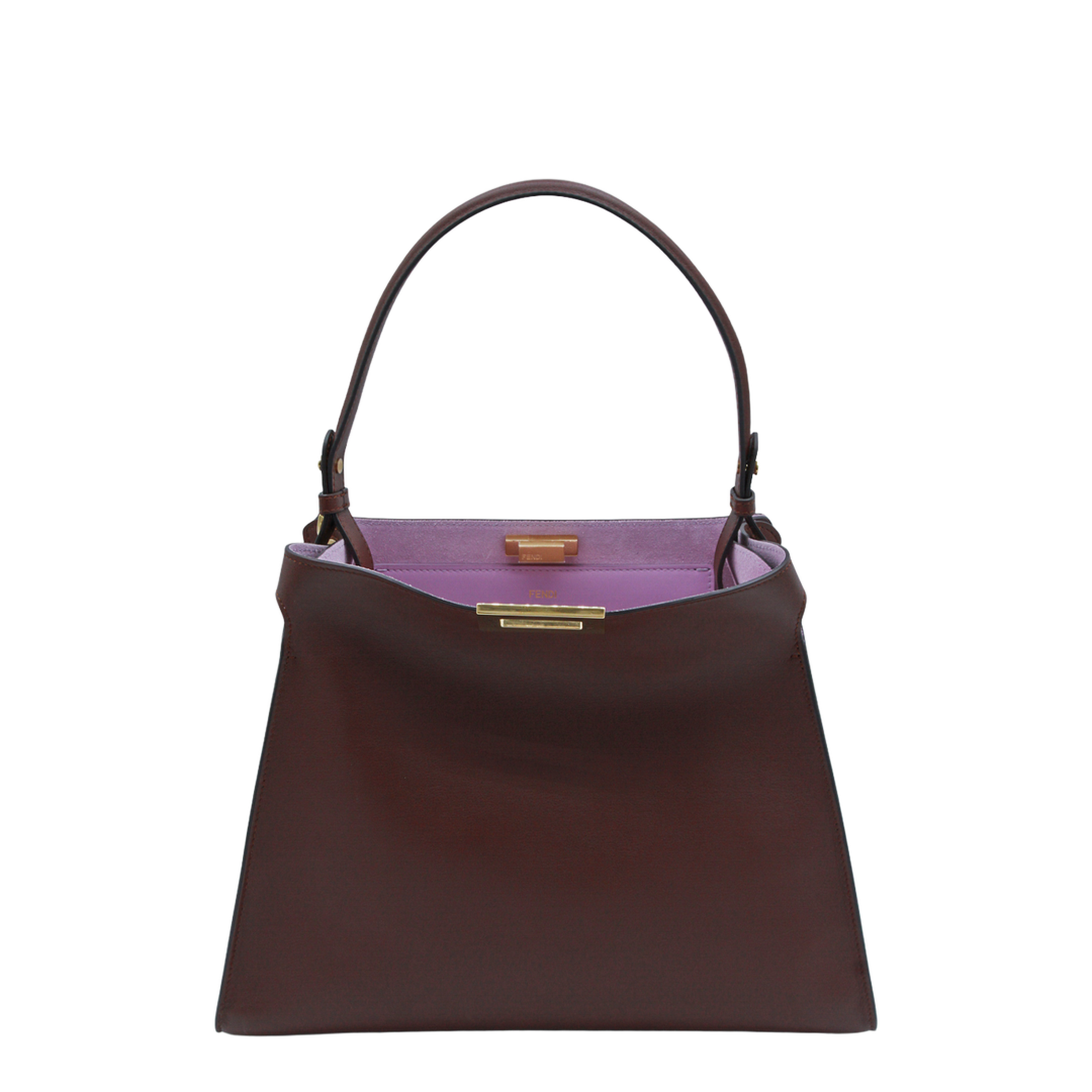 Way Medium Calfskin Top Handle Bag - Dark Brown - Image 2