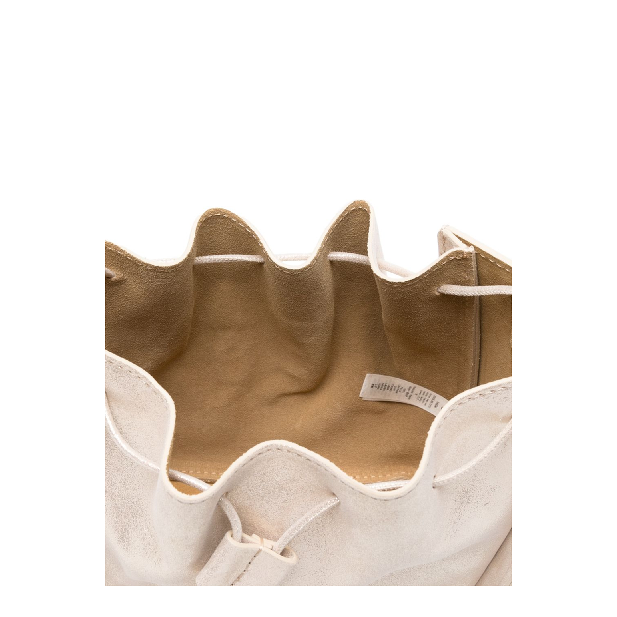 Calf Leather Bucket Bag - Platino - Image 4