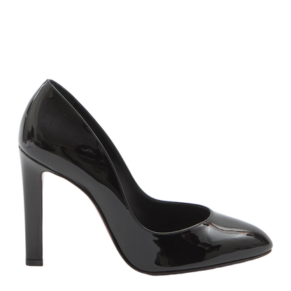 Black Patent Lamb Nappa Leather Pumps - Image 1