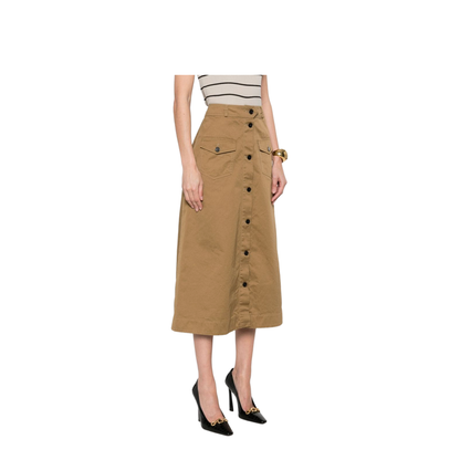MIDI SKIRT WITH BUTTONS - Image 3