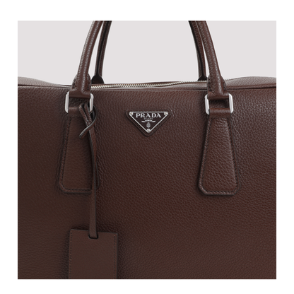 Grained Leather Tote Bag - Image 6