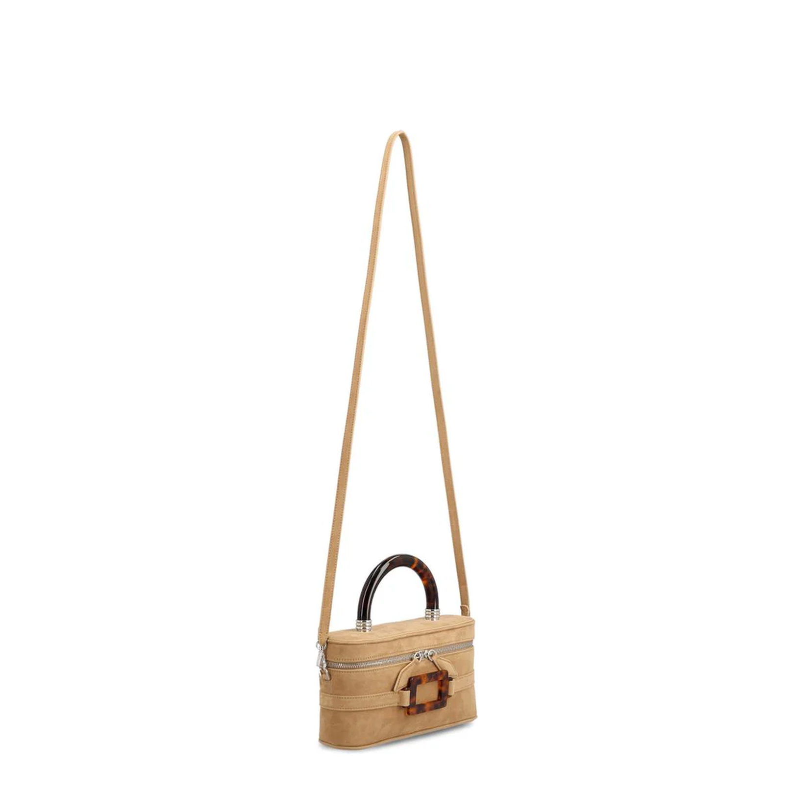Vanity Mini Bag in Suede Beige - Image 3