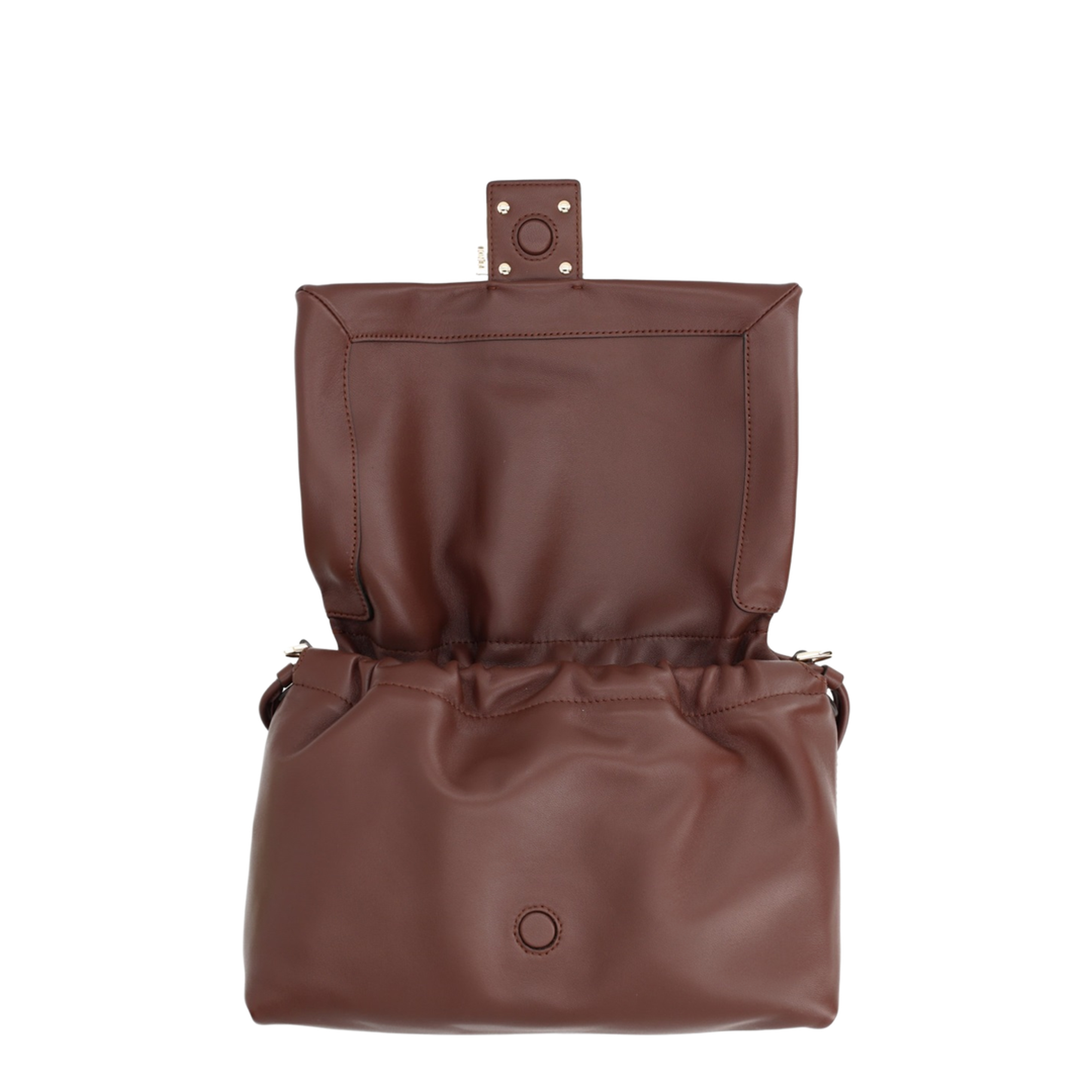 Mamma Baguette Medium Leather Shoulder Bag - Brown - Image 4