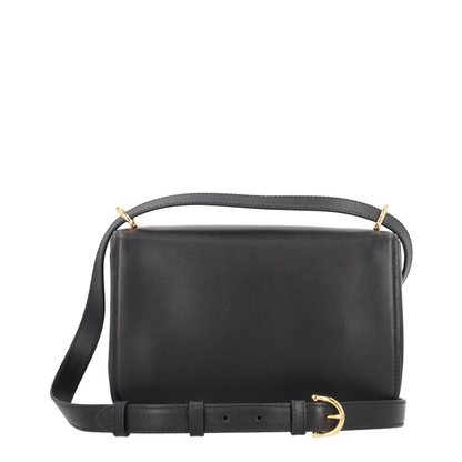 Siena Small Shoulder Bag in Black Leather - Image 4