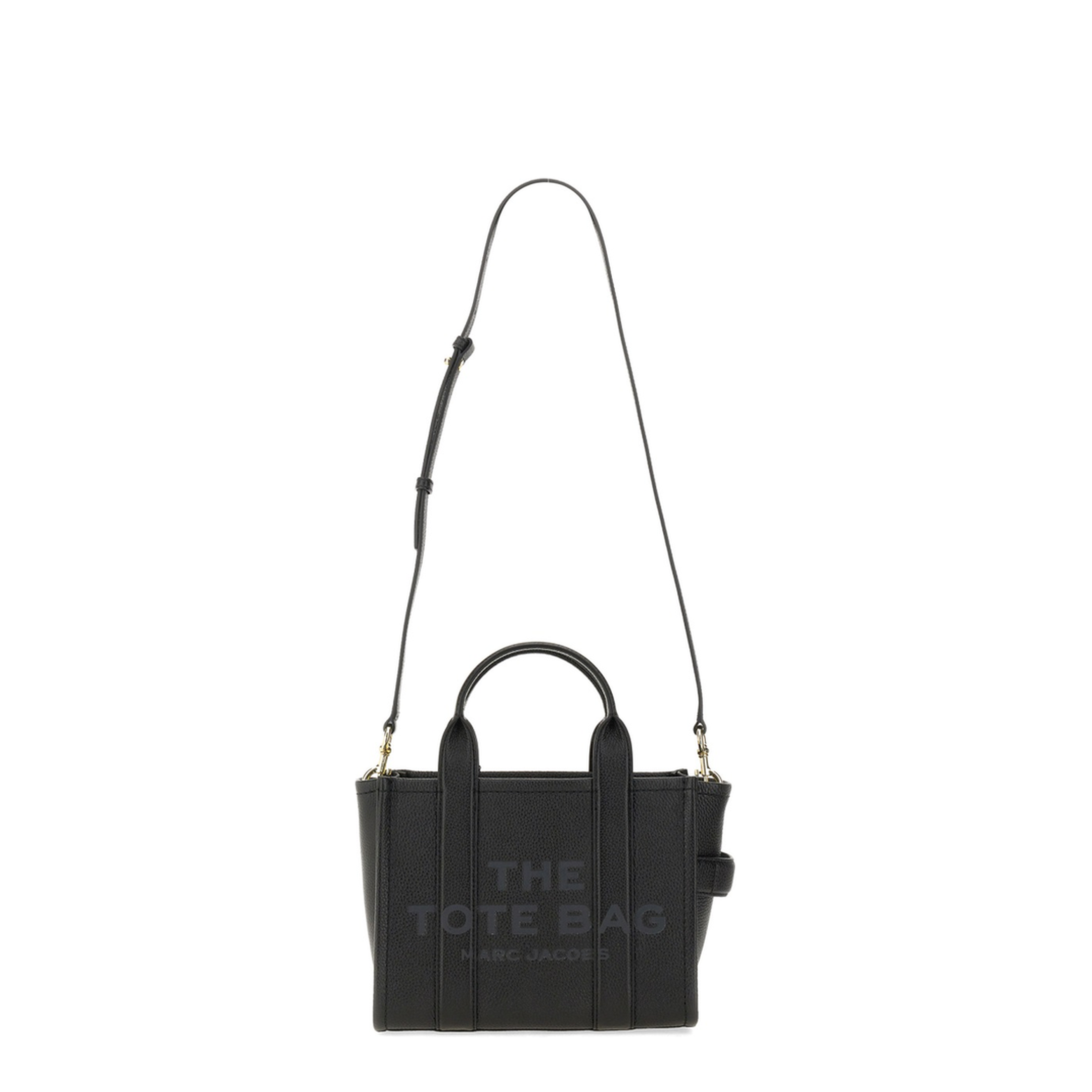 The Small Tote Bag Grainy Leather Bag in Black - Image 6