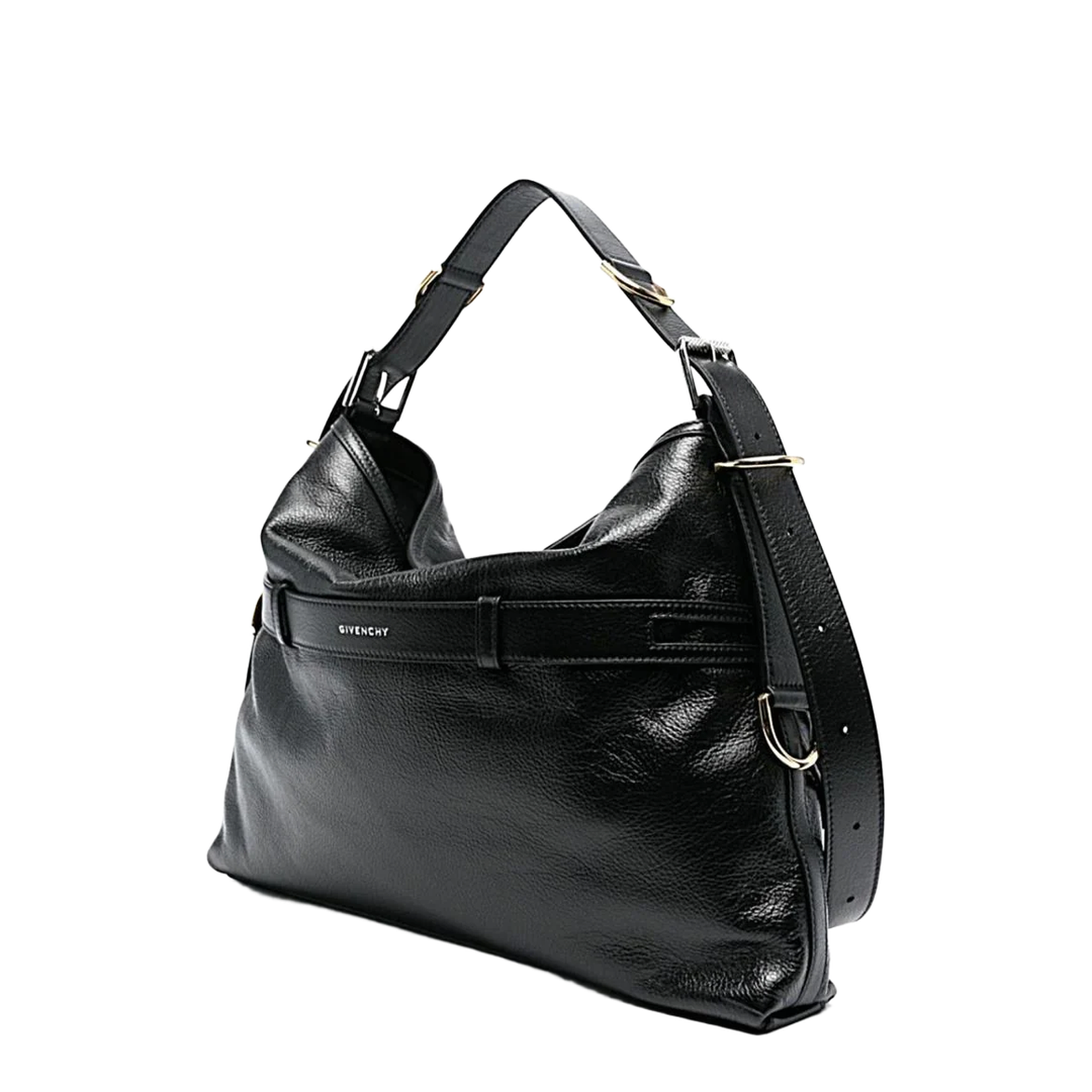 Voyou Medium Shoulder Bag Black - Image 2