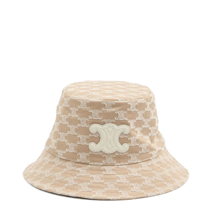 Hat With Triomphe Monogram In Neutral - Image 1