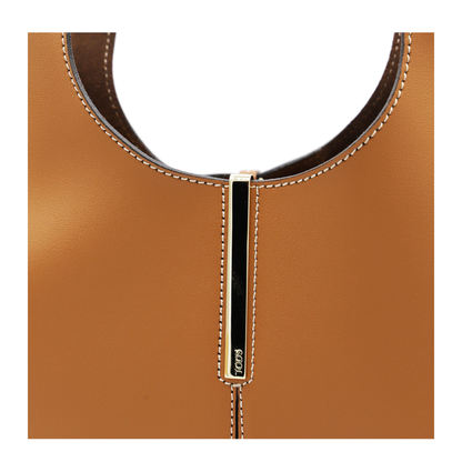 Small Calfskin Tote - Brown - Image 4