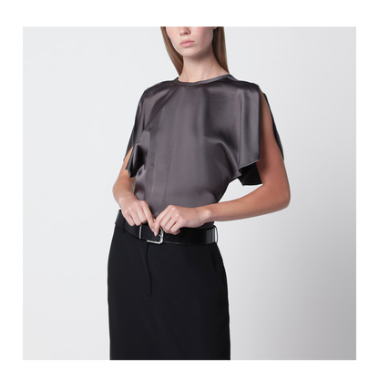 Bela Satin Viscose Top in Ore - Image 1