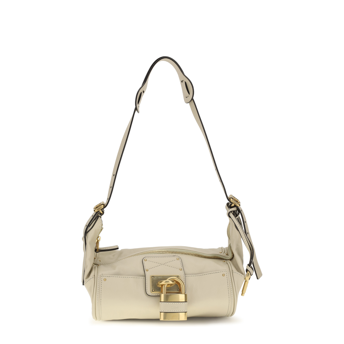 Paddington Small Buffalo Leather Crossbody - Cloudy Cream - Image 1