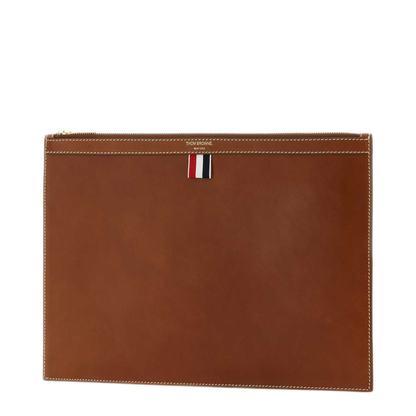 Vacchetta Leather Medium Calf Leather Document Holder - Brown - Image 2