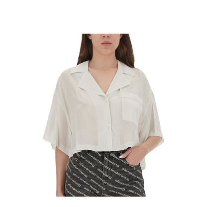Striped Shirt with Embroidered Logo - Image 4