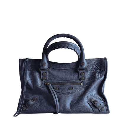 Le City Small Arena Lambskin Top-Handle Bag - Dark Maree - Image 1