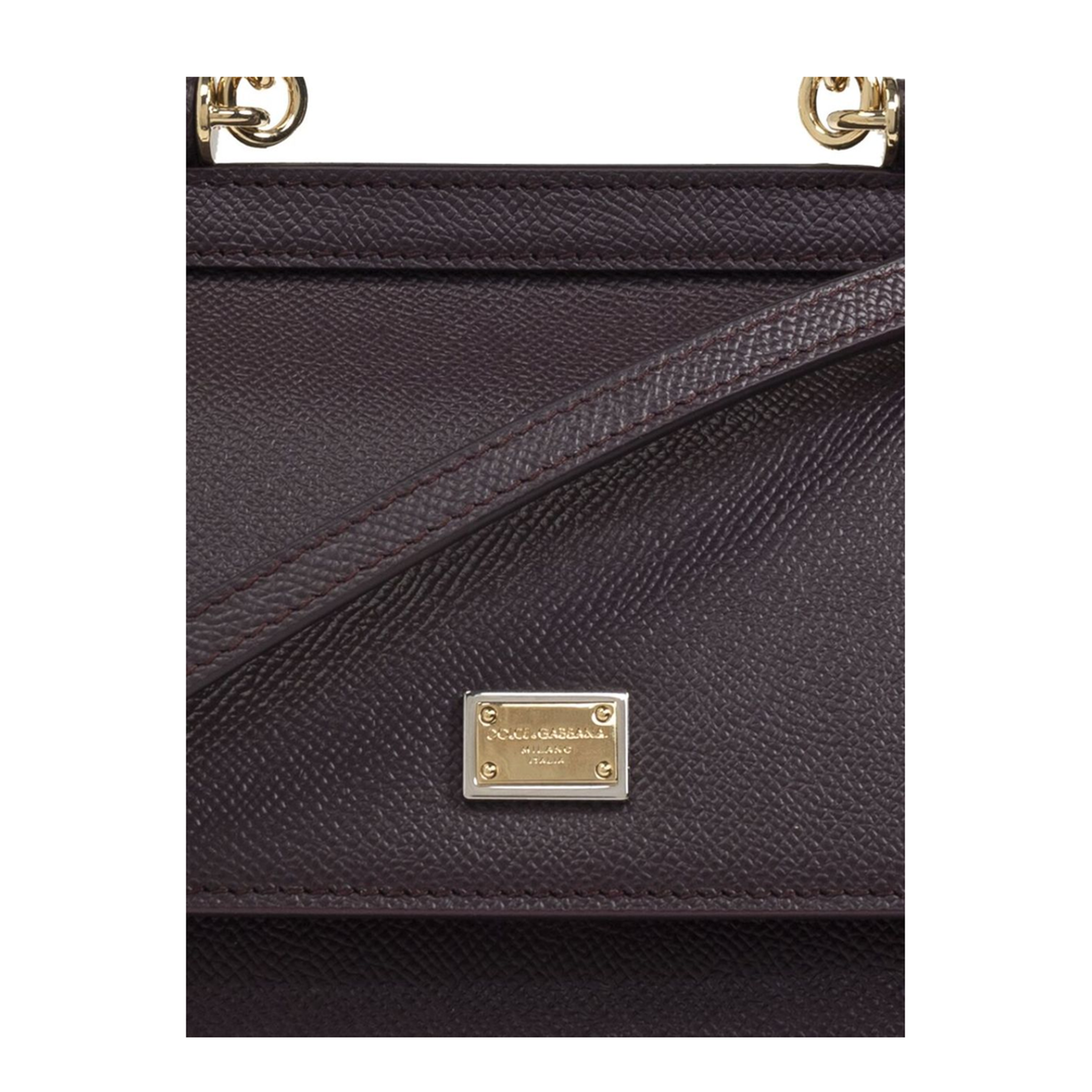 Sicily Small Calfskin Handbag - Bordeaux - Image 2
