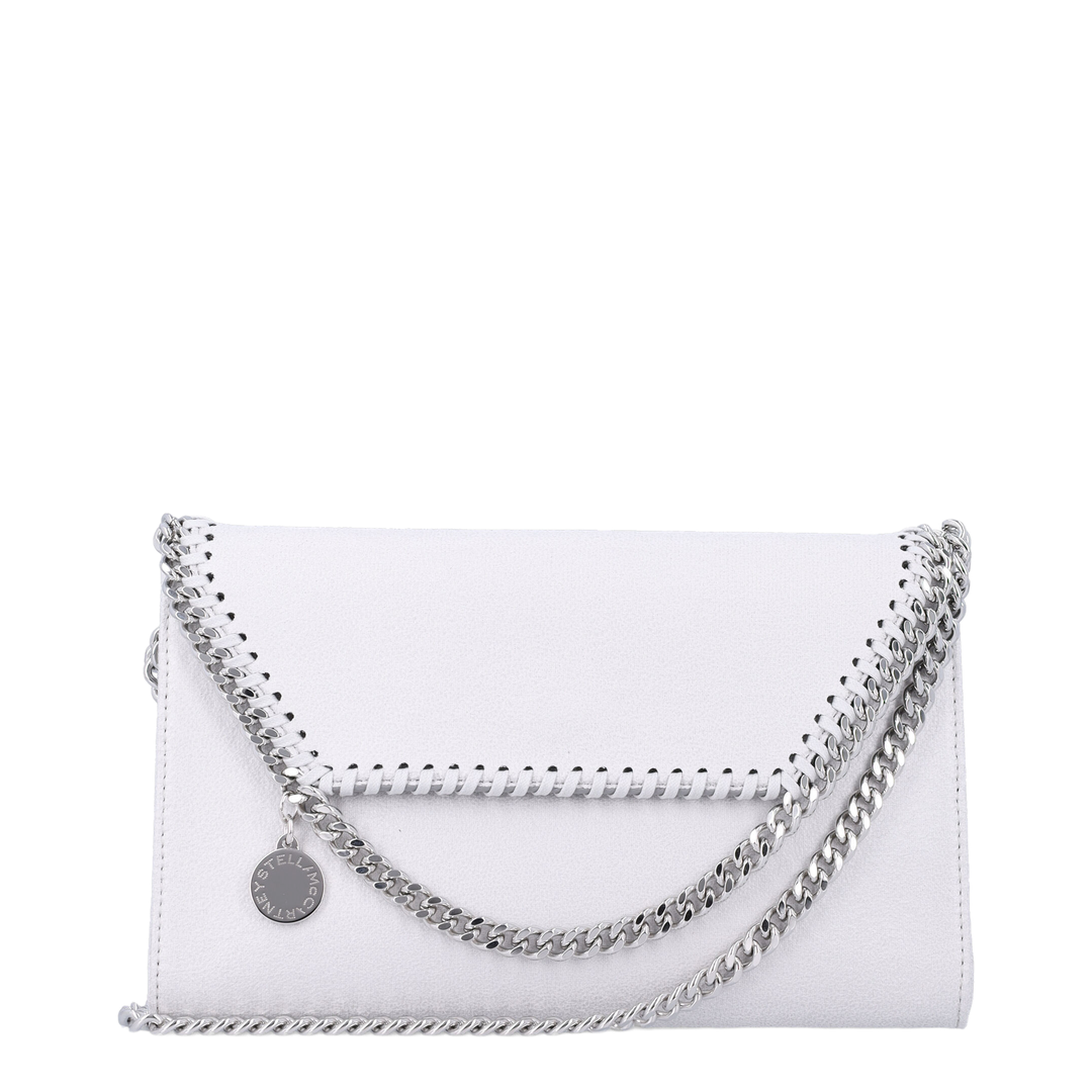 Pearl Grey Falabella Shoulder Wallet Bag - Image 1