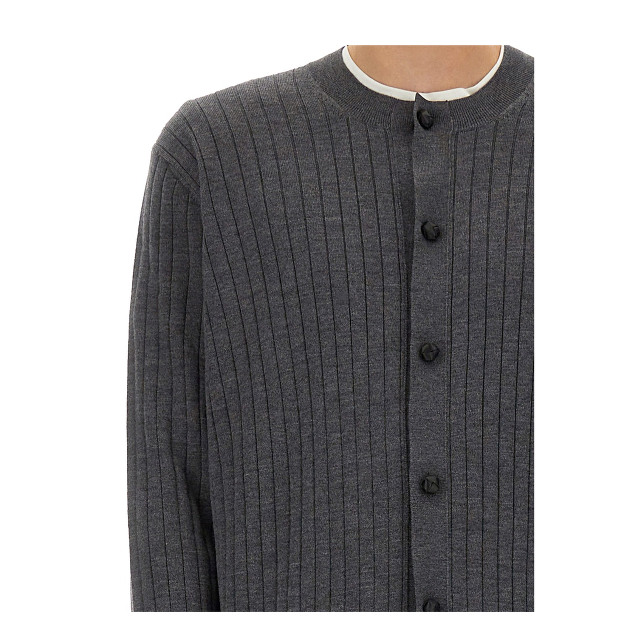 Ribbed Wool Cardigan - Image 4