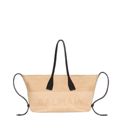 Track Raffia Tote Bag - Image 1