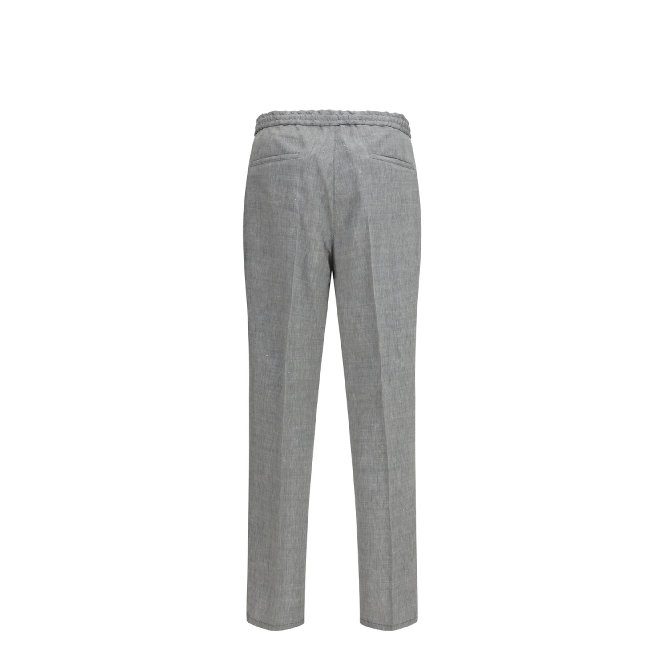 Herringbone Linen and Wool Pants - Image 2