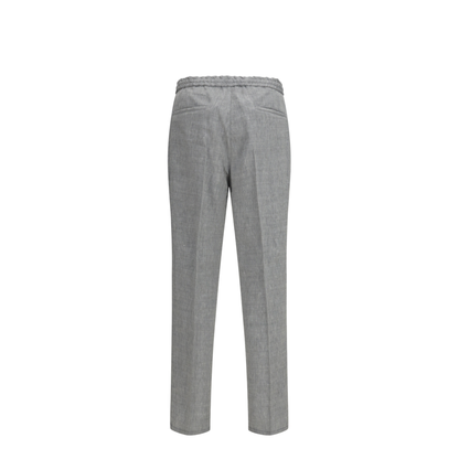 Herringbone Linen and Wool Pants - Image 2