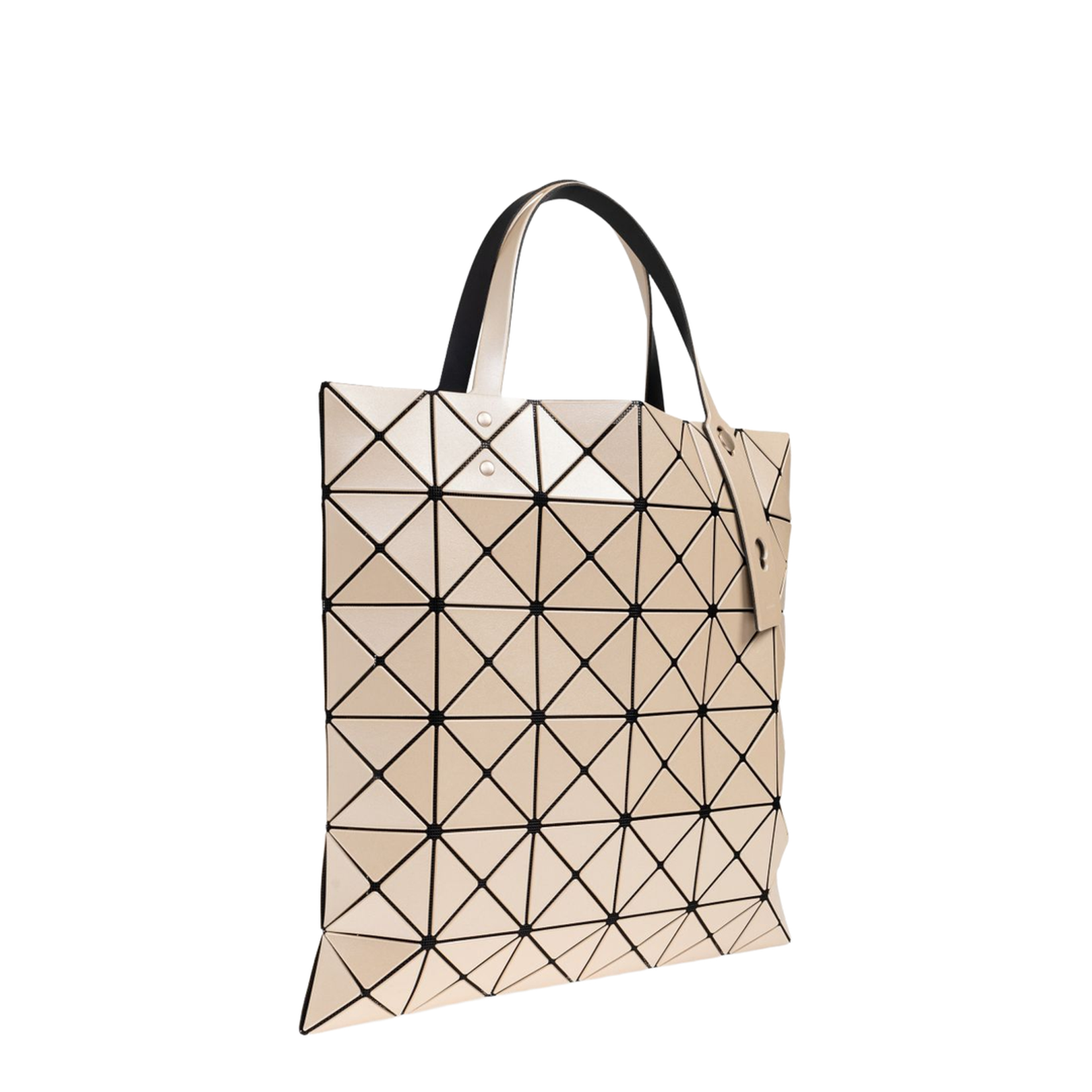 Lucent Metallic Adjustable Tote Beige - Image 3