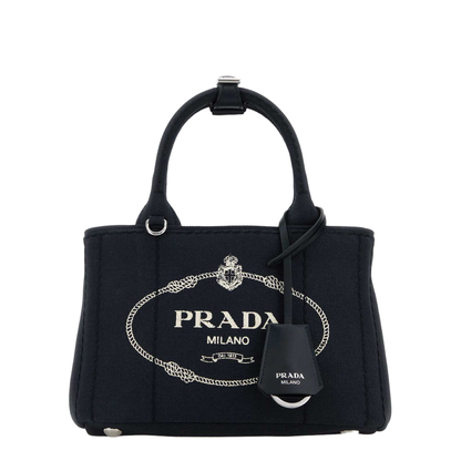 Jardinière Mini Cotton Canvas Top-Handle Bag - Baltic Blue - Image 1