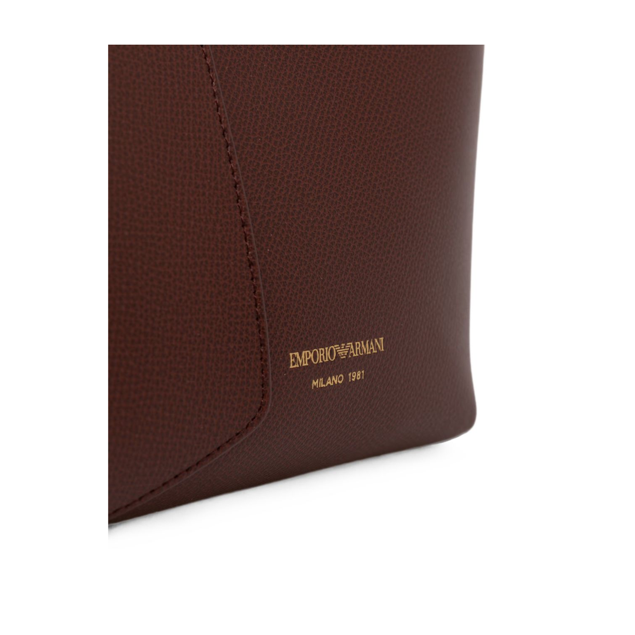 Small Calfskin Shopping Bag - Brown - Image 4
