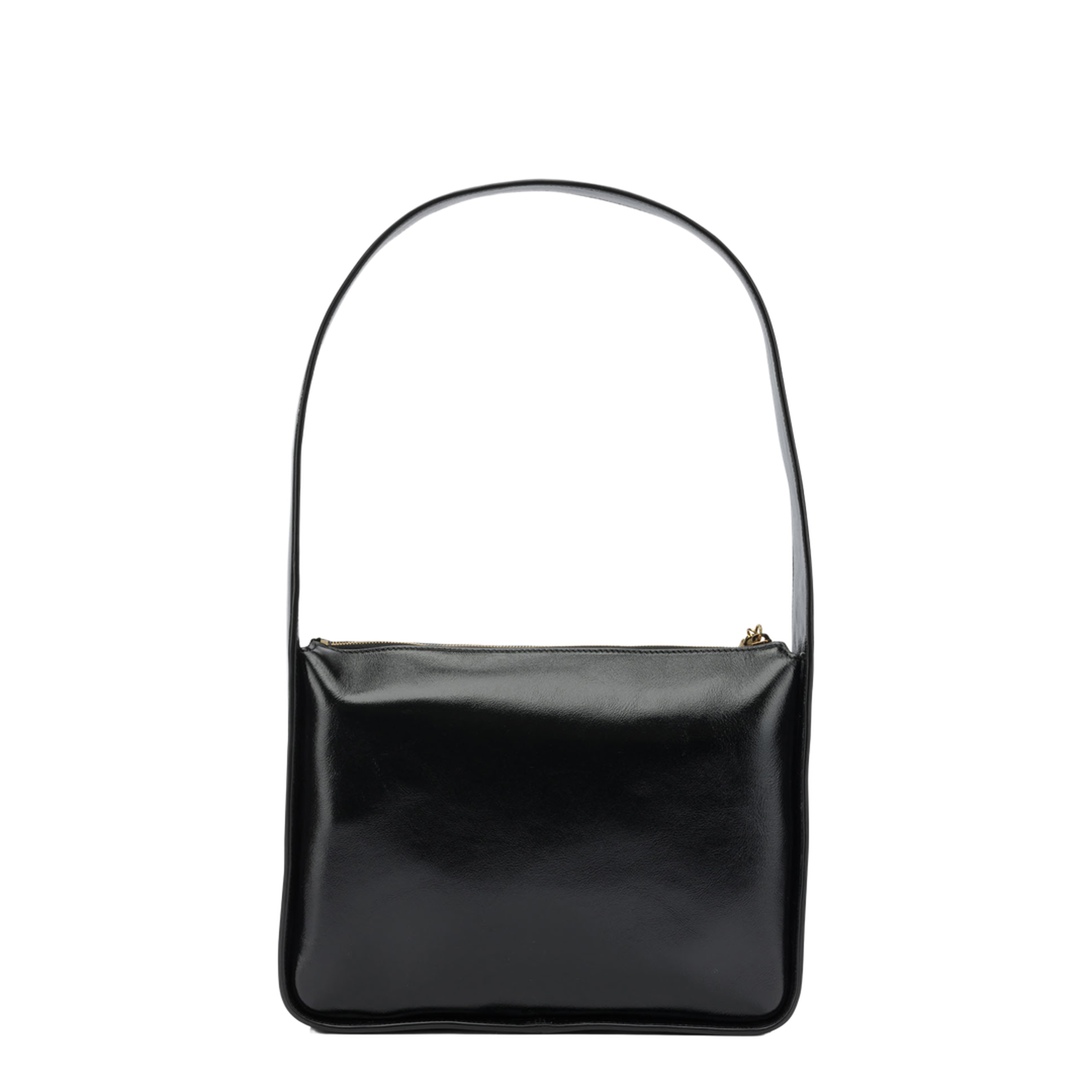 Lori Squared Calfskin Shoulder Bag - Black - Image 3
