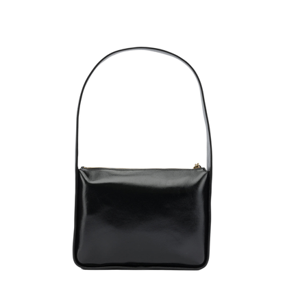 Lori Squared Calfskin Shoulder Bag - Black - Image 3