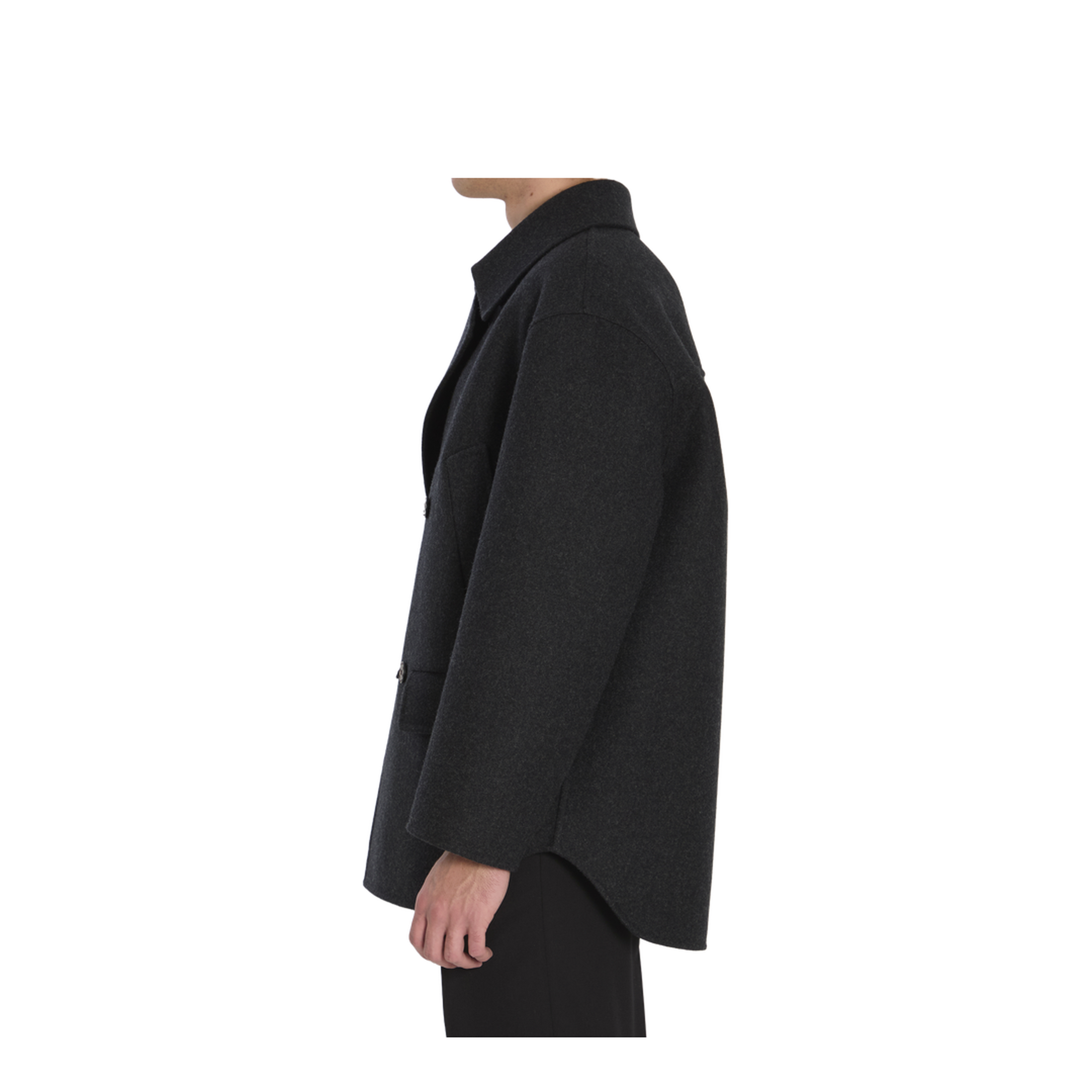 Coat Wool Black - Image 3