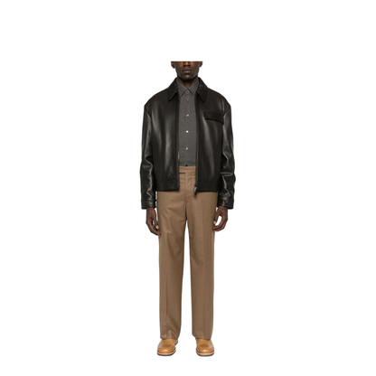 Brown Front Slash-Pockets Trousers - Image 2