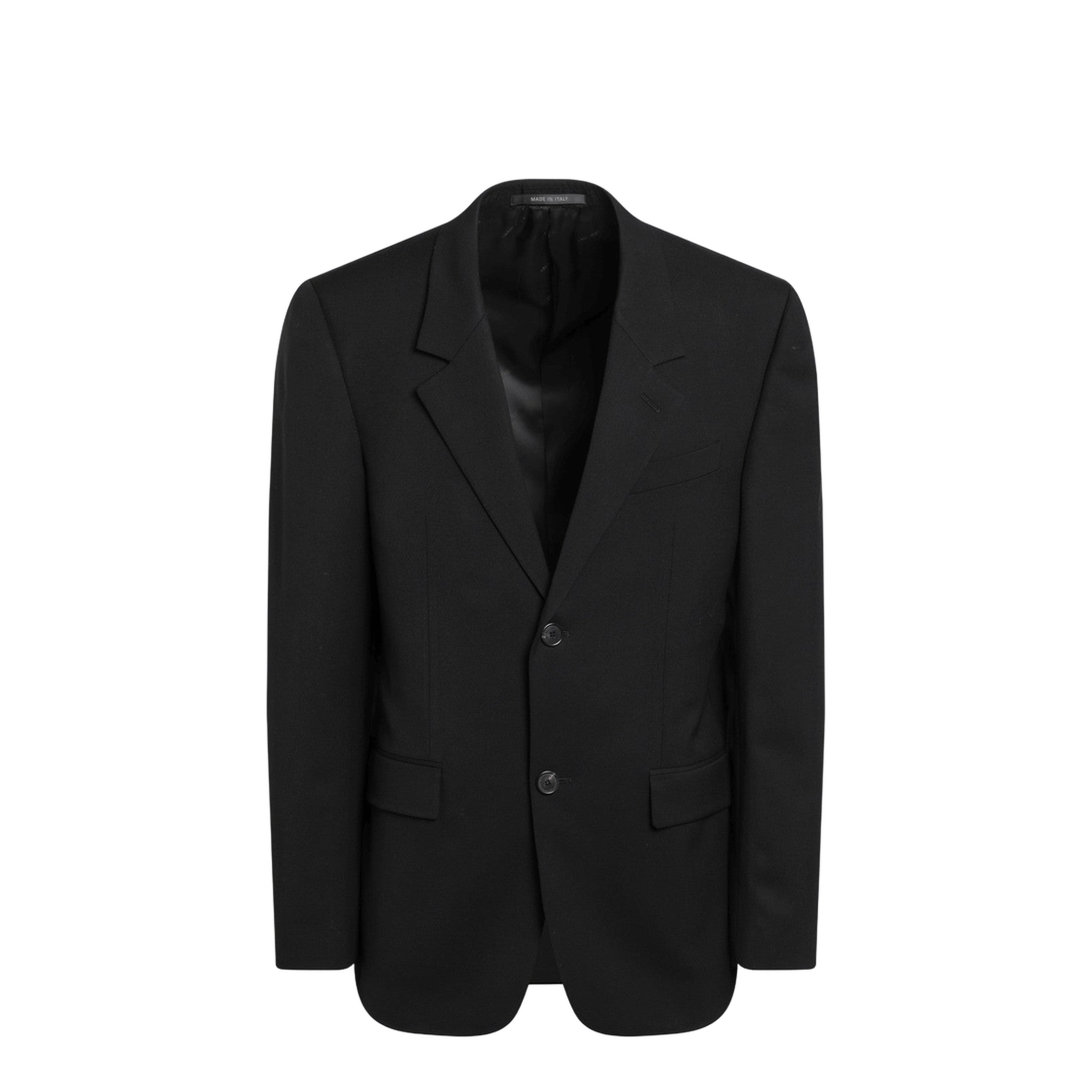 Standard Single-Breasted Tailored Blazer in Black - Image 1